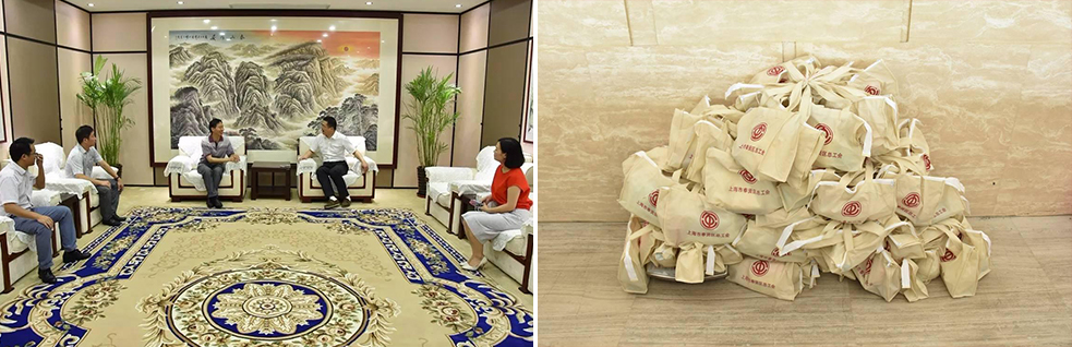 区镇领导来我集团高温慰问 情系基层送清凉